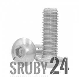 Śruba ISO 7380 -1 PG kl.010.9 Ocynk Płatkowy SREBRNY