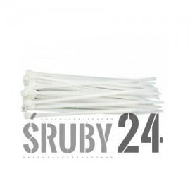 Opaska do kabli Biała Poliamid