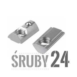 Nakrętka z hamulcem do profili aluminiowych Ocynk Galwaniczny