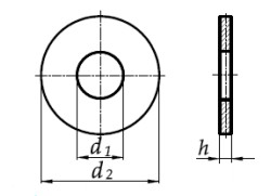 Podkładka DIN 9021 Polamid PA6 M8,4-M17